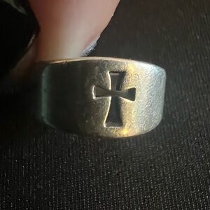 Vintage James Avery Crosslet Cross Cut Out Sterling Silver Ring SZ 5.5